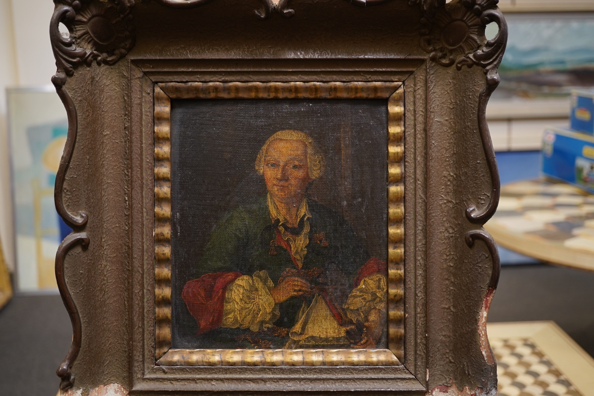 Venetian School, 18th century, A pair of portraits of gentlemen
